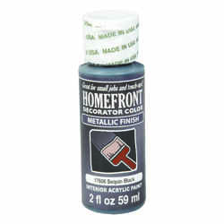 Homefront Metallic Sequin Black Hobby Paint 2 oz
