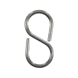 Ace Small Zinc-Plated Silver Steel 2-1/8 in. L Closed S-Hook 25 lb. 3 pk