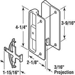Prime-Line Black Black Plastic Latch and Pull 1 pk