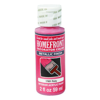 Homefront Metallic Ruby Hobby Paint 2 oz