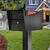 Mail Boss Galvanized Steel Classic Black Lockable Mailbox 10-3/4 in. W x 21 in. L x 11-1/4 in.