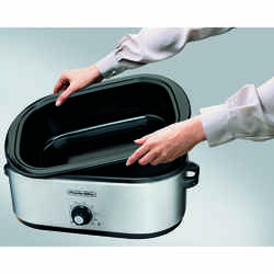 Proctor Silex  Polished Chrome  Black  Aluminized Steel  18 qt. Electric Roaster  9.8 in. H x 17.4 i 