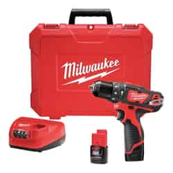 Milwaukee 12 V 3/8 in. Brushed Cordless Hammer Drill Kit (Battery & Charger)