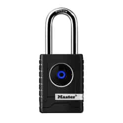 Master Lock 2-7/32 in. W Boron Alloy Ball Bearing Locking Exterior Bluetooth Smart Padlock 1 pk
