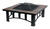 Living Accents Slate Table Top Wood Fire Pit 36 in. D x 36 in. W x 17.5 in. H Steel