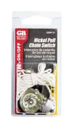 Gardner Bender Pull Chain Switch Nickel