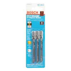 Bosch 4 in. T-Shank Jig Saw Blade 8 TPI 3 pk High Carbon Steel
