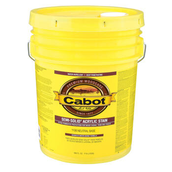 Cabot Semi-Solid Neutral Base Acrylic Stain and Sealer 5 gal