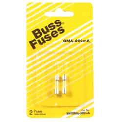 Bussmann 0.2 amps 250 volts Glass Fast Acting Glass Fuse 2 pk