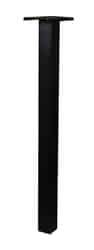 Gibraltar Mailboxes 6 in. W x 51 in. H x 12 in. D Powder Coated Mailbox Post Aluminum Black