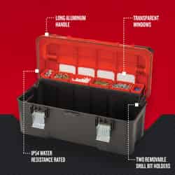 Craftsman 26 in. Plastic Professional Tool Box 11 in. W x 12 in. H Red 77 lb.
