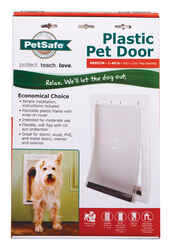 Petsafe Pet Door Medium For Pets up to 40 lb. 8-1/8 in. x 11-3/4 in. White Plastic