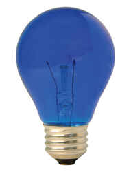 GE Lighting party light 25 watts A19 Incandescent Bulb Blue A-Line 1 pk