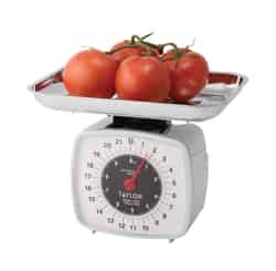 Taylor White Kitchen Scale Analog 22 Weight Capacity
