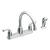 Moen Banbury Banbury Two Handle Chrome Kitchen Faucet Side Sprayer Included