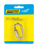 Seachoice Polished Stainless Steel 2-1/4 in. L x 1/4 in. W Chain Link 1 pc.