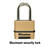 Master Lock 2 in. H X 1-7/32 in. W X 2 in. L Steel Dual Ball Bearing Locking Padlock 1 pk Keye