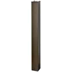Mail Boss 4 in. W x 43 in. D x 4 in. H Powder Coated Bronze Mailbox Post Galvanized Steel
