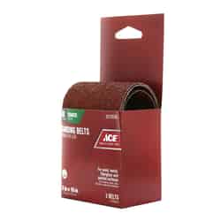 Ace 18 in. L x 3 in. W Aluminum Oxide Sanding Belt 40 Grit 2 pk Coarse