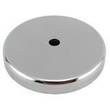 Master Magnetics .375 in. Ceramic Round Base Magnet 65 lb. pull 3.4 MGOe Silver 1 pc.