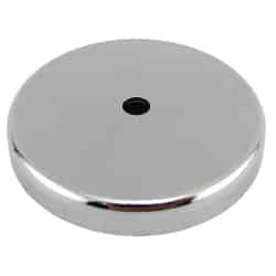 Master Magnetics .375 in. Ceramic Round Base Magnet 65 lb. pull 3.4 MGOe Silver 1 pc.