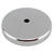 Master Magnetics .375 in. Ceramic Round Base Magnet 65 lb. pull 3.4 MGOe Silver 1 pc.