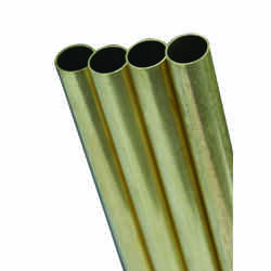 K&S 9/16 in. Dia. x 12 in. L Round Brass Tube 1 pk