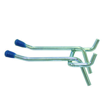 Crawford Zinc Plated Steel Silver Peg Hooks 2 4 in.