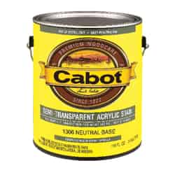 Cabot Semi-Transparent Neutral Base Oil-Based Acrylic Siding Stain 1 gal