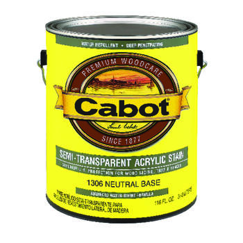 Cabot Semi-Transparent Neutral Base Oil-Based Acrylic Siding Stain 1 gal