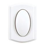 Heath Zenith Plastic Wireless Pushbutton Doorbell