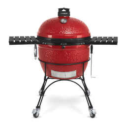 Kamado Joe 24 in. Big Joe II Charcoal Kamado Grill and Smoker Red