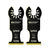 Imperial Blades OneFit 1-3/8 in. Dia. Titanium-Coated Bi-Metal Oscillating Saw Blade 2 pk Carbid