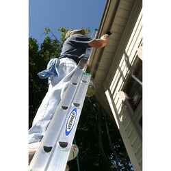Werner 28 ft. H X 17.33 in. W Aluminum Extension Ladder Type II 225 lb