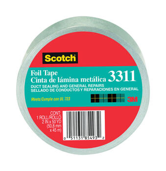 Scotch 2 in. W x 50 yd. L x 2 in. W x 50 yd. L Tape Silver