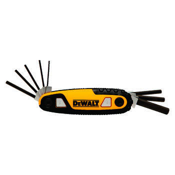 DeWalt Multi-Size Metric Fold-Up 6.7 in. 8 Folding Locking Hex Key Set