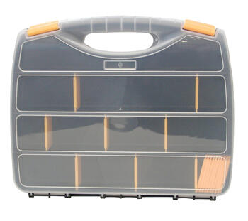 Quantum Storage 3 in. L x 9-1/2 in. W x 12.25 in. H Storage Organizer Plastic 22 compartment Gray