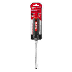 Milwaukee 6 in. Slotted Screwdriver Chrome-Plated Steel Red 1 pc. 5/16 in. Cushion Grip