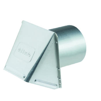 DeFlect-O 5 Dia. Aluminum Wall Cap With Damper