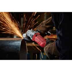 Milwaukee No-Lock 4-1/2 in. 120 11 amps Straight Handle Angle Grinder 11000 rpm Corded