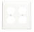 Leviton White 2 gang Nylon Duplex Outlet Wall Plate 1 pk