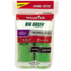 Wooster Big Green Flocked Foam 3/8 in. x 4-1/2 in. W Paint Roller Cover Trim 2 pk For Smooth S