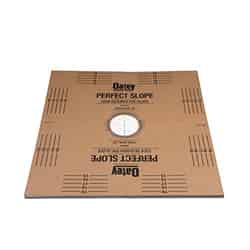 Oatey Perfect Slope 6 in. H x 40 in. W x 40 in. L Brown One Piece Center Square Base