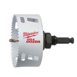 Milwaukee Hole Dozer 5 in. Dia. x 2.9 in. L Bi-Metal Hole Saw 1 pc. 1/4 in.