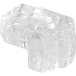 Prime-Line Plastic Coated Clear Small Mirror Holder Clip 20 lb 6 pk