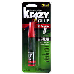 Krazy Glue High Strength Polyvinyl acetate homopolymer All Purpose Adhesive 0.14