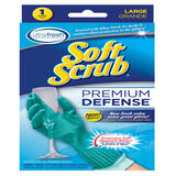 Soft Scrub Rubber Cleaning Gloves L Purple 1 pk