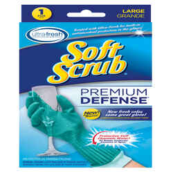 Soft Scrub Rubber Cleaning Gloves L Purple 1 pk