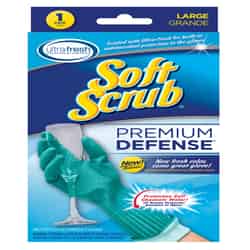 Soft Scrub Rubber Cleaning Gloves L Purple 1 pk