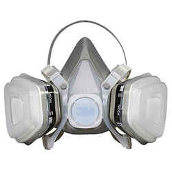 3M Paint Spray and Pesticide Application Half Face Respirator Gray 1 pc.